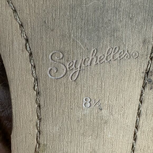 Seychelles Survival Cozy Mule Slides Leather Faux Fur Tan Size 8.5 - Picture 8 of 8